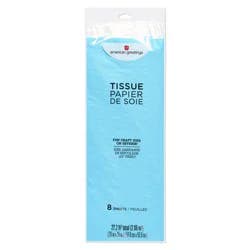 American Greetings Light Blue Tissue Paper, 8 ct