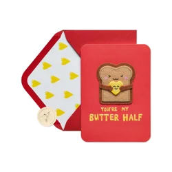 Papyrus Butter Half Valentine Card 1 ea