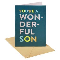 American Greetings You're a Wonderful Son Greeting Card 1 ea