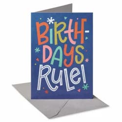 American Greetings Birthdays Rule Greeting Card 1 ea