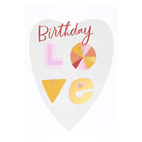 slide 2 of 17, American Greetings Sometimes a few words can say so much, and this heartfelt birthday card is a sweet example! The card features a large heart on the front, with a playful, colorful lettering design, complete with a full color pattern inside and gold hot stamp for an extra touch of shimmer. The message is perfect for partners, family members, dear friends, or anyone you want to send some love to on their big day!, 1 ct