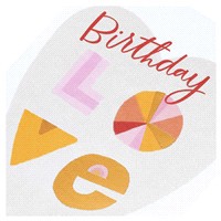 slide 11 of 17, American Greetings Sometimes a few words can say so much, and this heartfelt birthday card is a sweet example! The card features a large heart on the front, with a playful, colorful lettering design, complete with a full color pattern inside and gold hot stamp for an extra touch of shimmer. The message is perfect for partners, family members, dear friends, or anyone you want to send some love to on their big day!, 1 ct