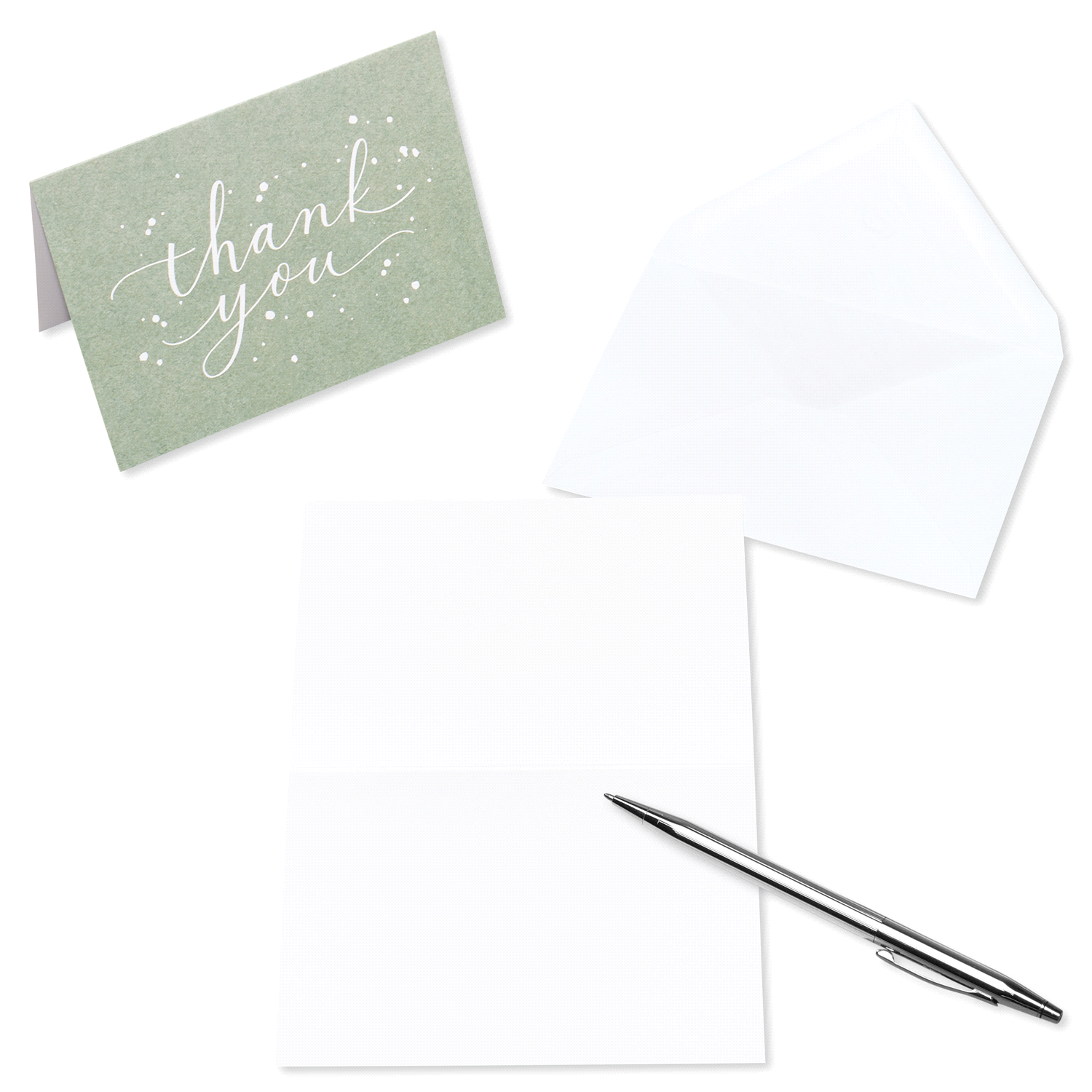 slide 2 of 4, AMERICAN GREETINGS Ag Statnry Thank You 50ct, 50 ct