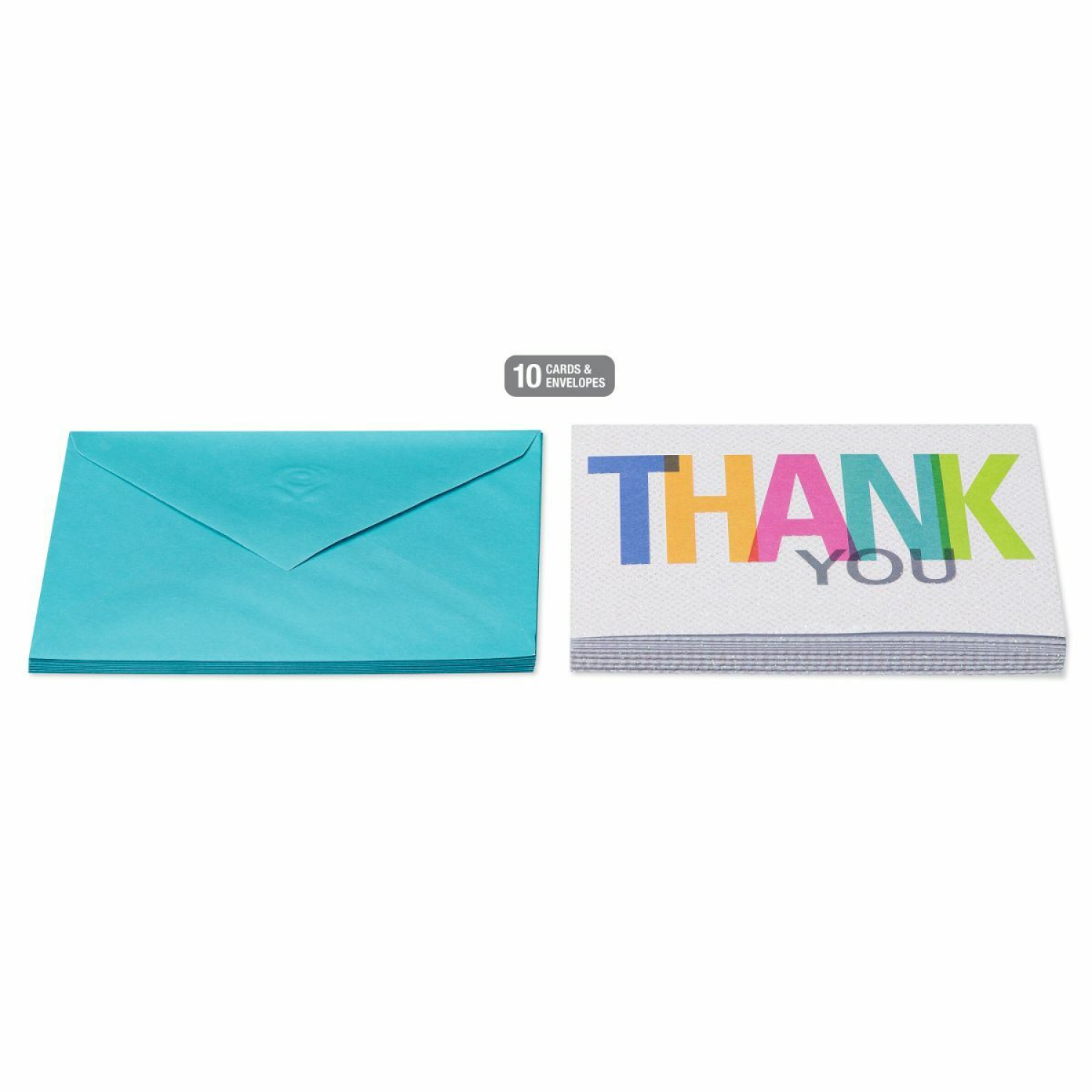 slide 2 of 5, AMERICAN GREETINGS Ag Blank Colorful Thank You Cards 10 Count, 10 ct