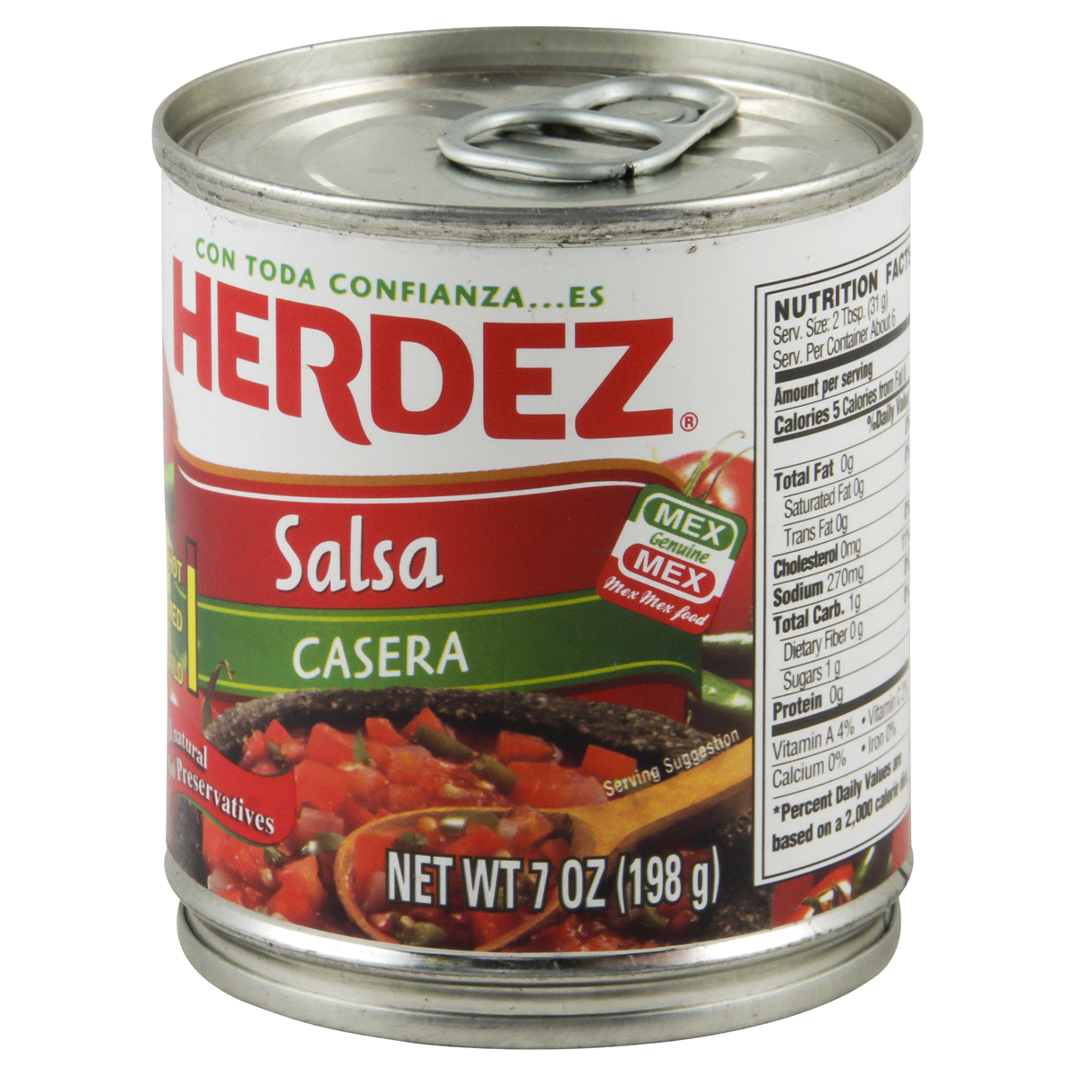 slide 3 of 4, Herdez Salsa Casera Hot, 