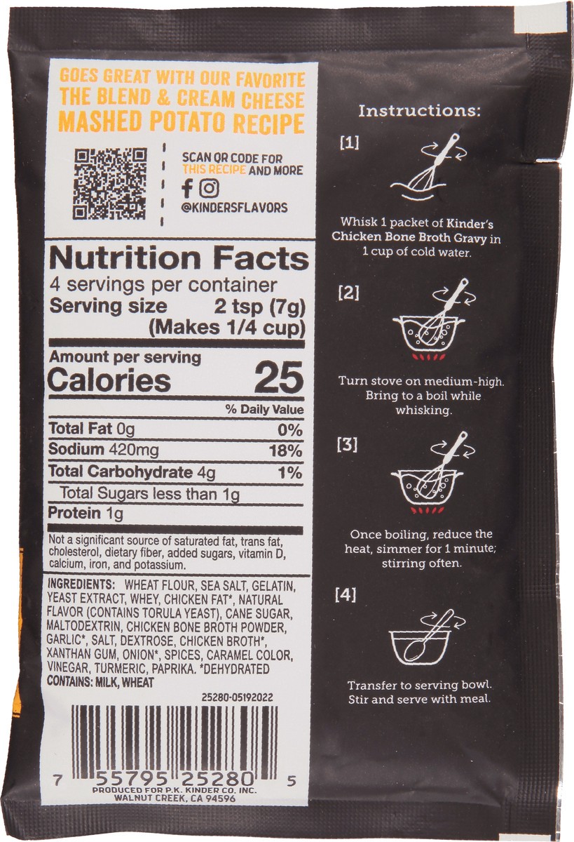 slide 3 of 9, Kinder's Bone Broth Golden Chicken Gravy 1 oz, 1 oz