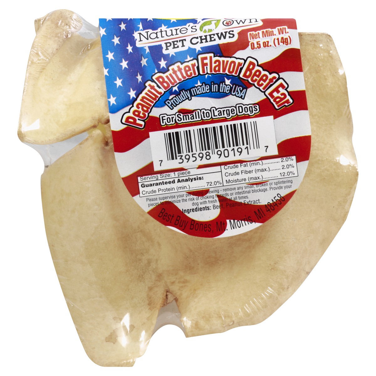 slide 5 of 5, Best Buy Bones Beef Chew 0.5 oz, 0.5 oz