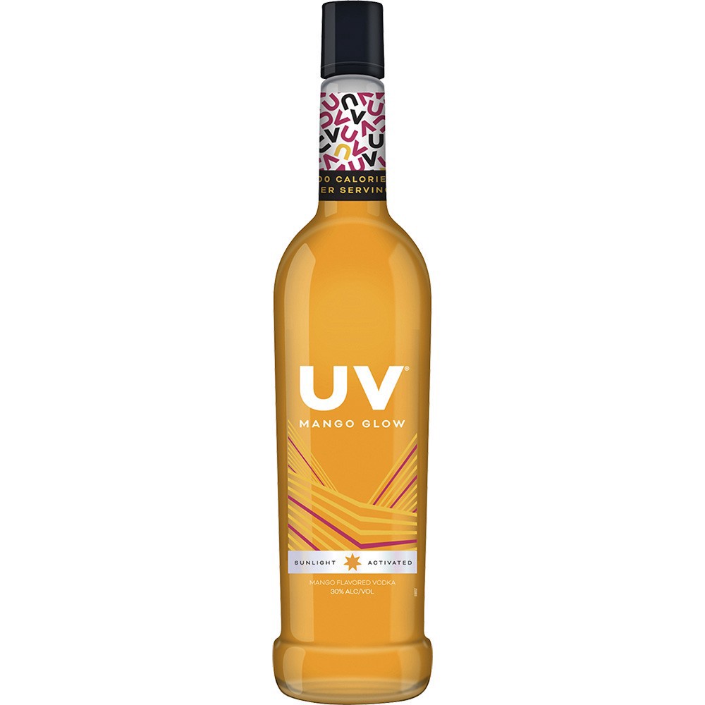 slide 1 of 1, Uv Mango Glow Vodka, 750 ml