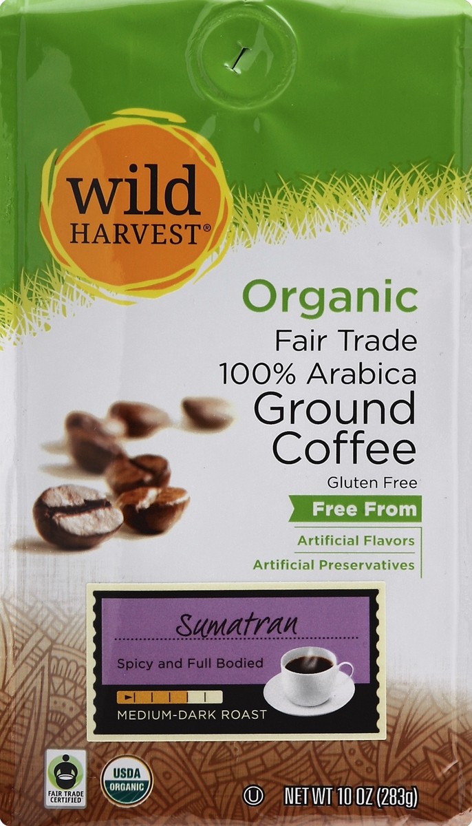 slide 1 of 7, Wild Harvest Sumatra Fair Trade Coffee - 10 oz, 10 oz