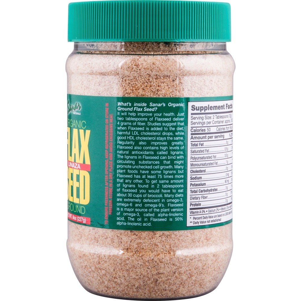 Sanar Naturals Ground Flaxseed - 8 Oz : Target