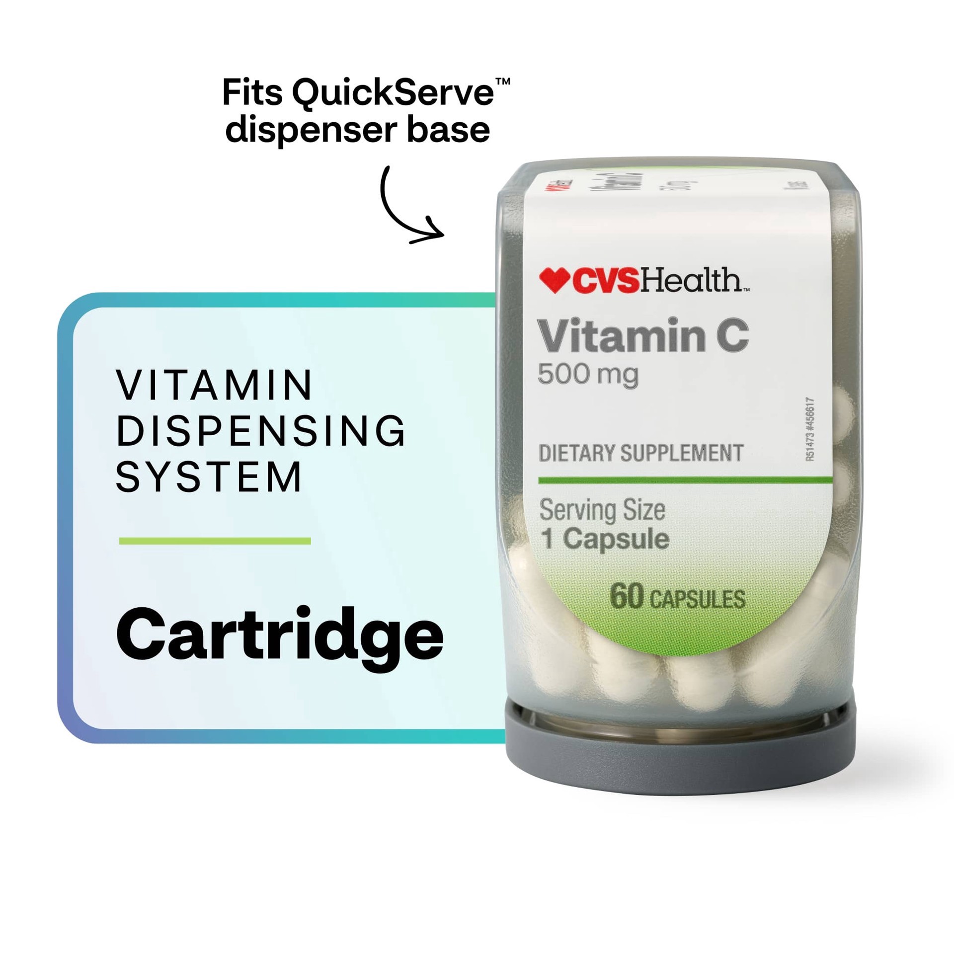slide 1 of 1, CVS Health Quickserve Vitamin C Vitamin Cartridge, 60 Ct, 1 ct