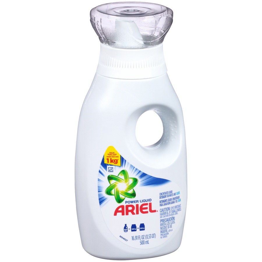 slide 2 of 6, Ariel Power Liquid Detergent, 16.91 fl oz