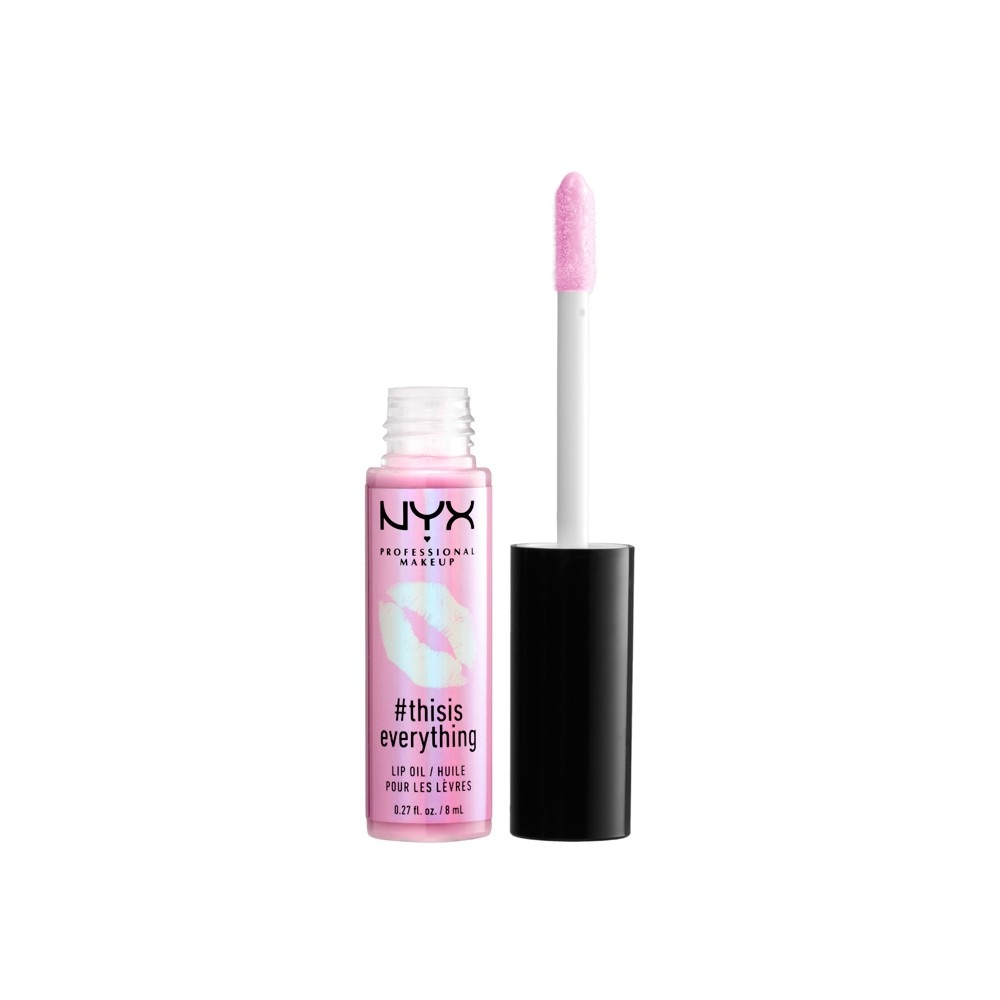 slide 2 of 3, Nyx Professional Makeup #Thisiseverything Lip Oil, Sheer Blush, 0.27 oz