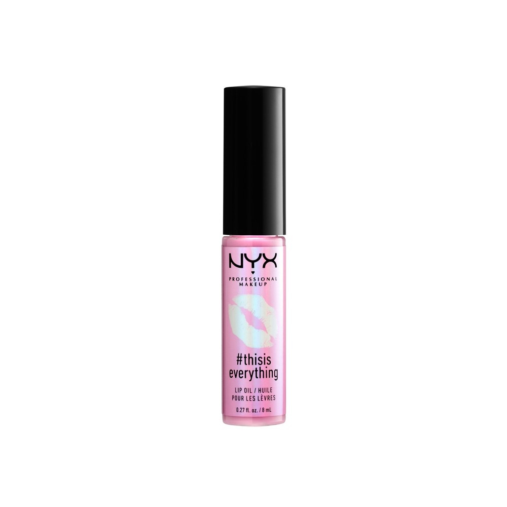 slide 1 of 3, Nyx Professional Makeup #Thisiseverything Lip Oil, Sheer Blush, 0.27 oz