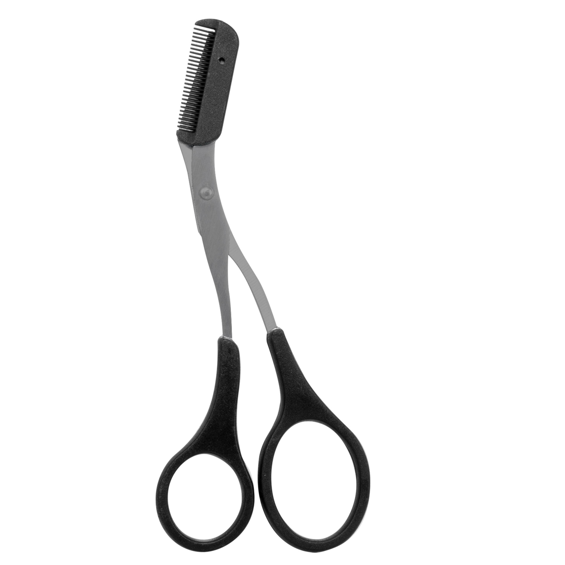 slide 1 of 3, Trim 2-in-1 Eye Brow Trimming Scissors with Comb, 1 ct