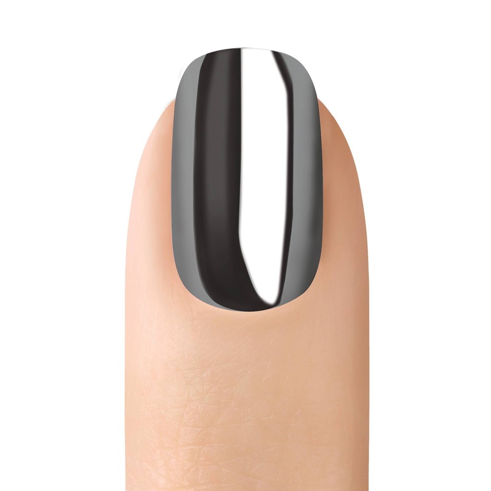 slide 4 of 4, SensatioNail Express Chrome + Top Coat Duo Pack - Silver, 0.33 fl oz