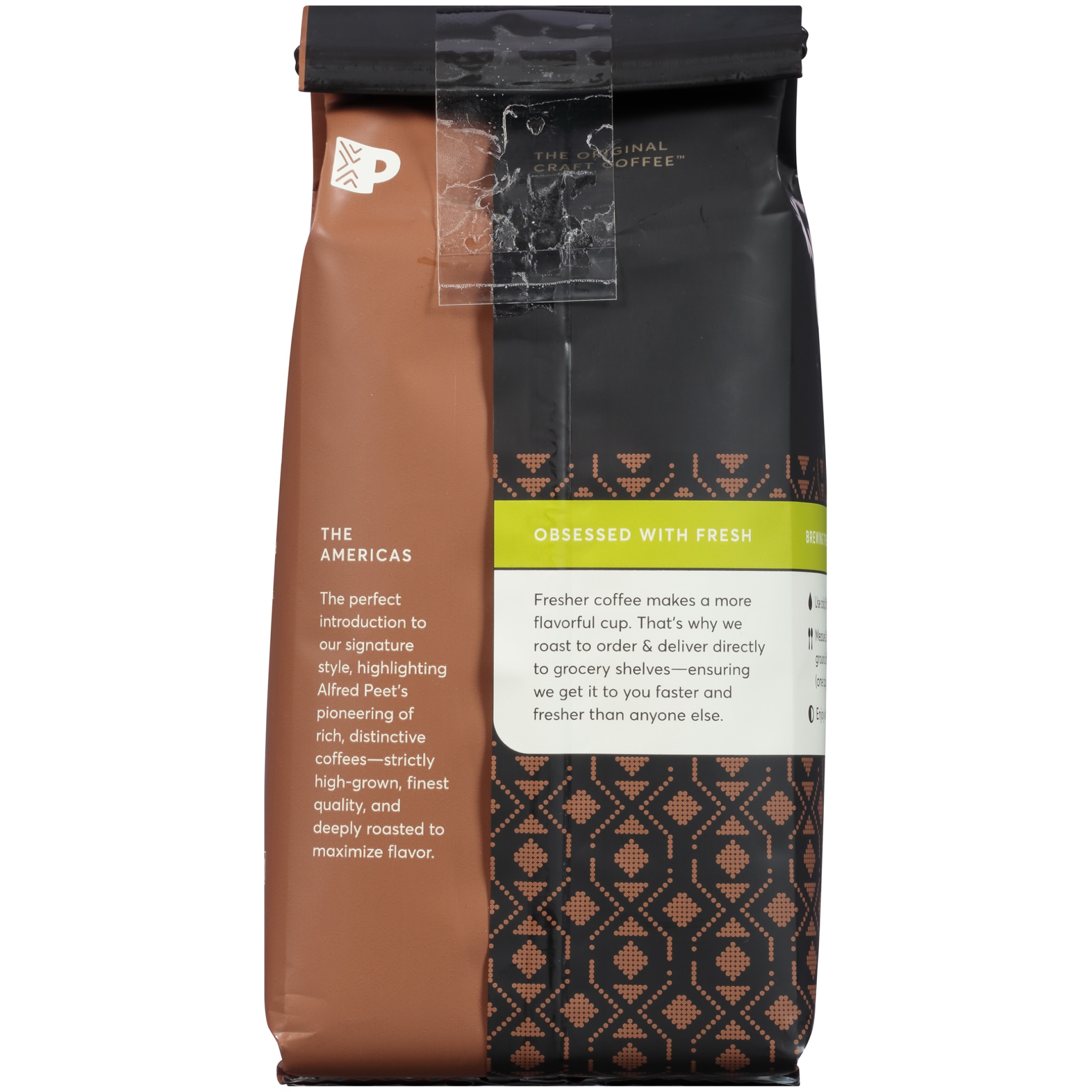 slide 2 of 6, Peet's Coffee, Ground, Dark Roast, House Blend, Decaf - 12 oz, 12 oz