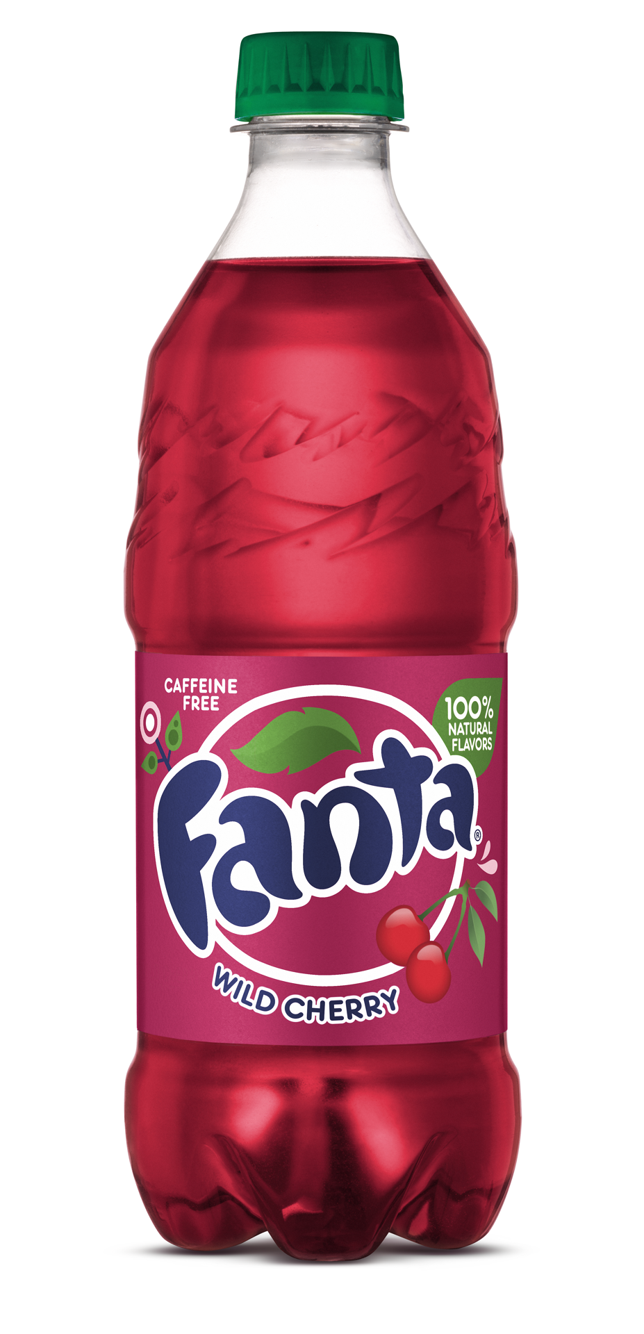 slide 1 of 3, Fanta Wild Cherry Fruit Soda Soft Drink, 20 fl oz, 20 fl oz