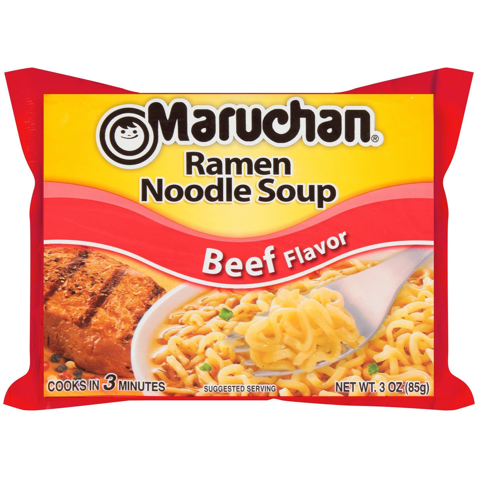 slide 1 of 1, Maruchan Beef Ramen Noodle Soup - 3oz, 