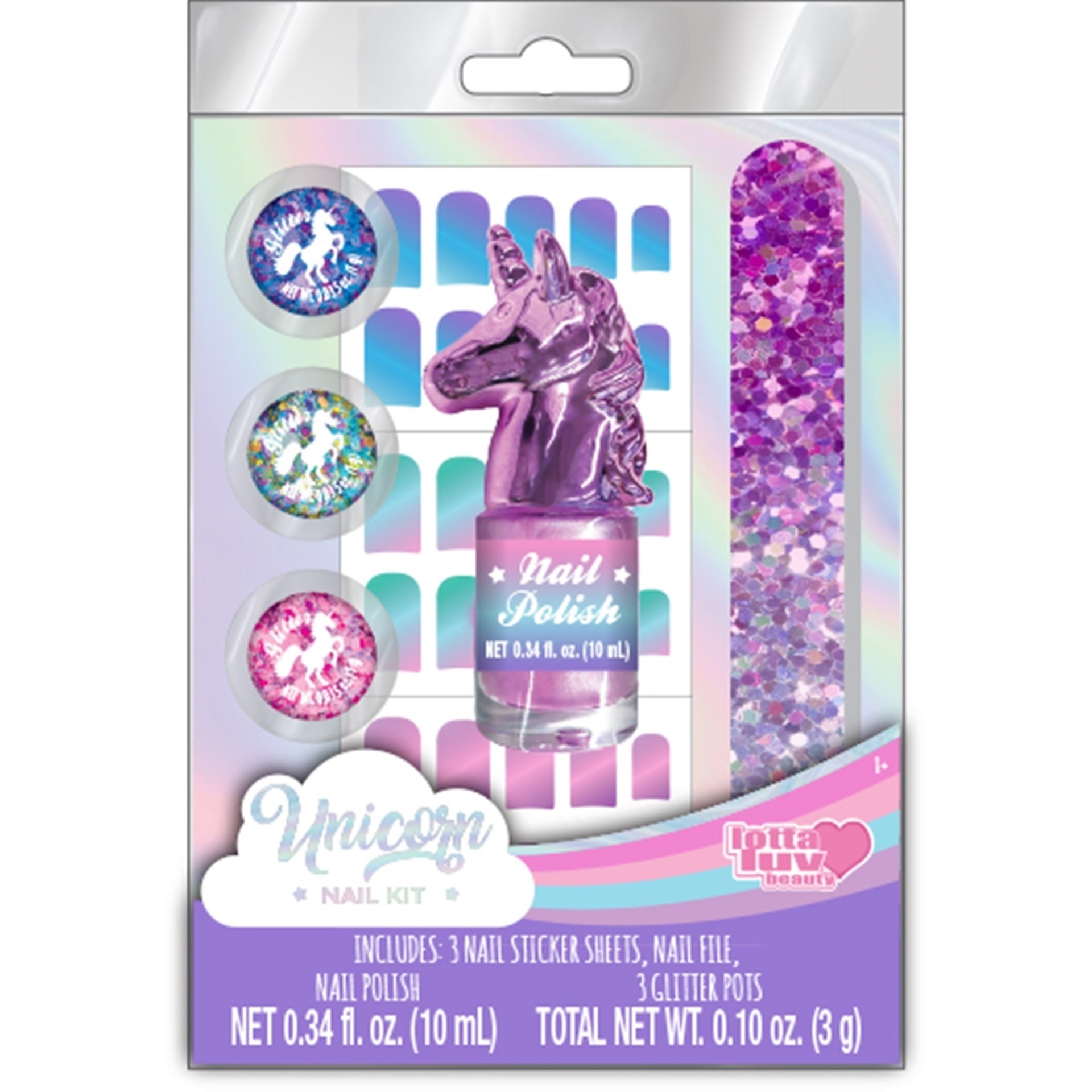 slide 1 of 1, Disney Unicorn Nail Kit, 1 ct