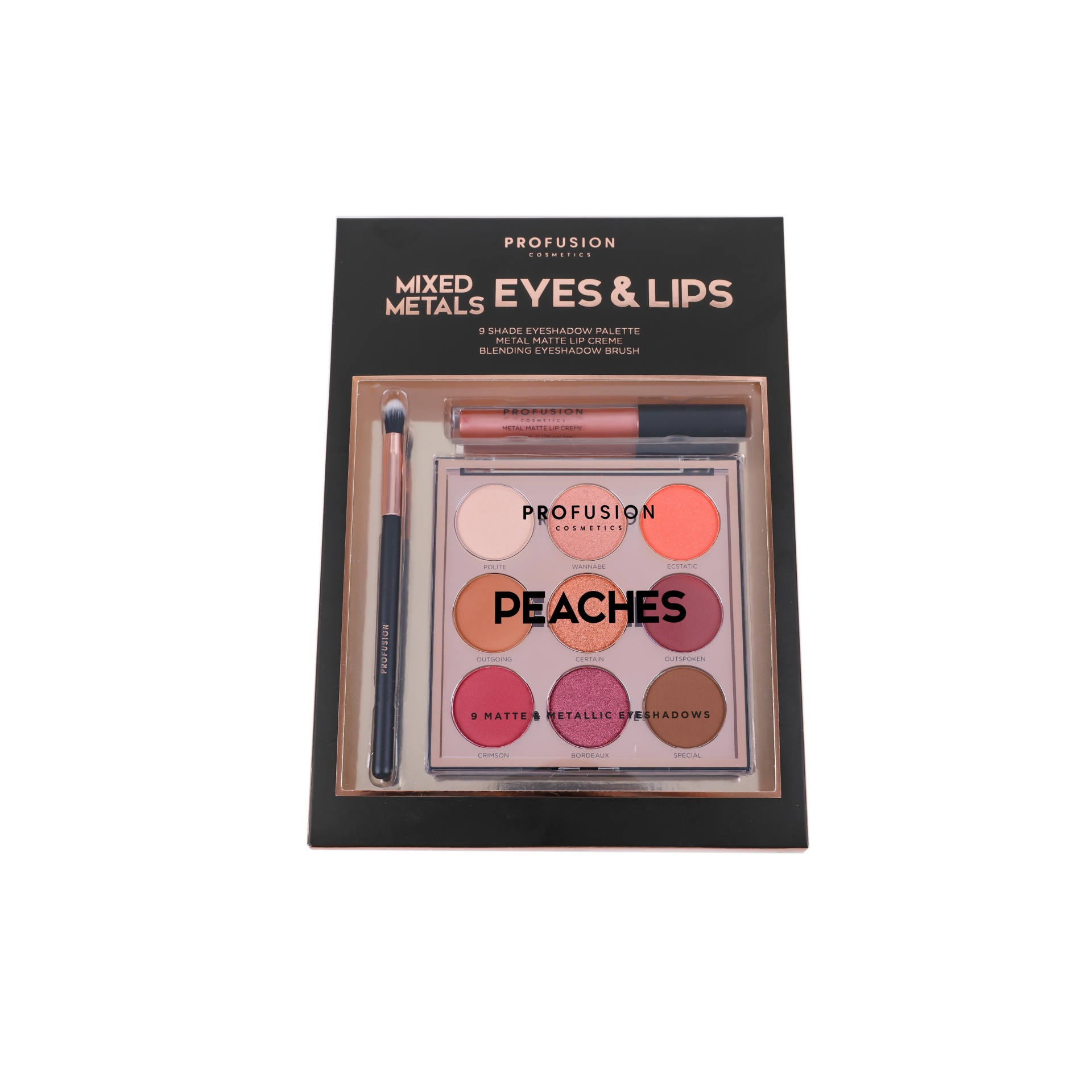 slide 1 of 4, Profusion Cosmetics Mixed Metals Peach Kit, 11.5 oz