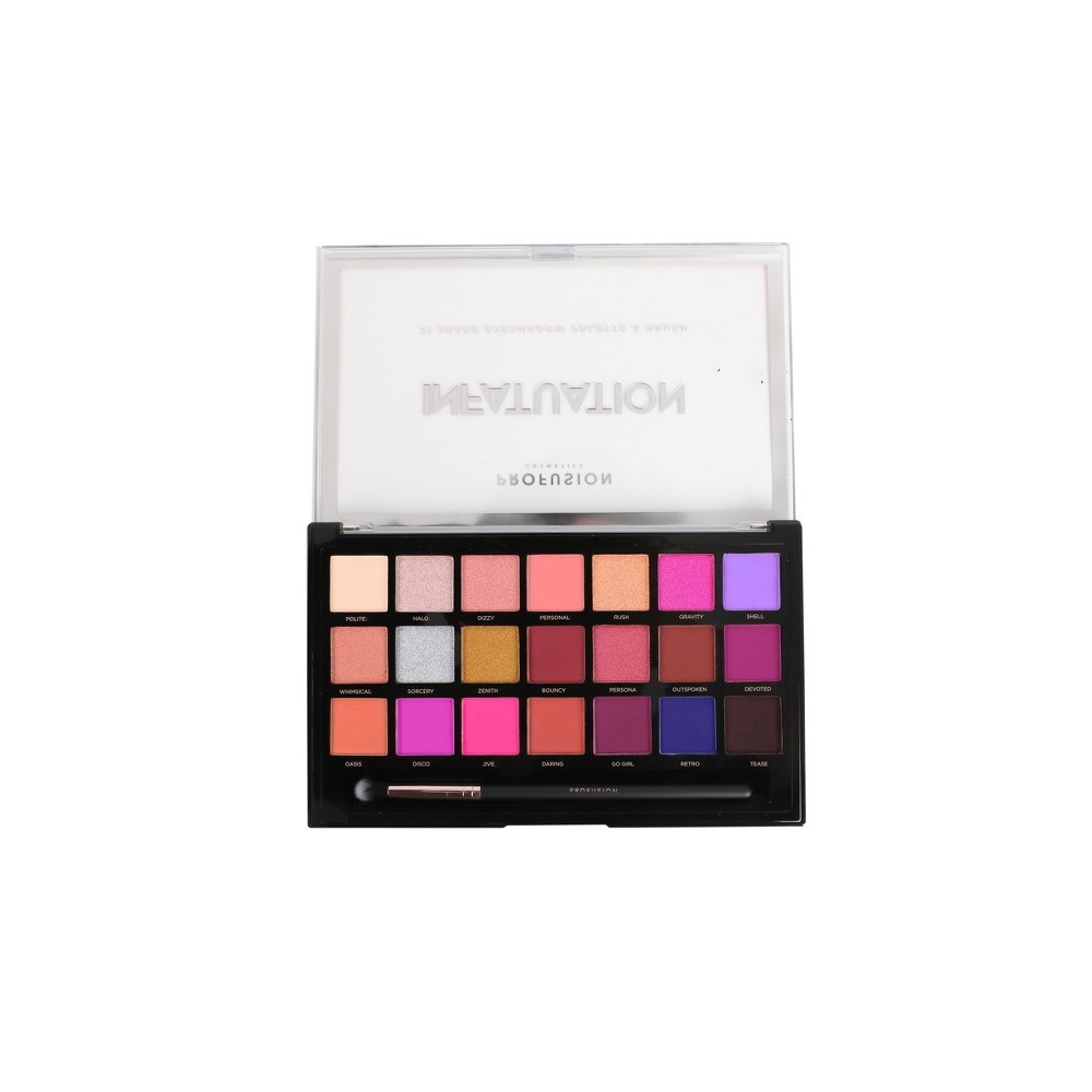 slide 2 of 3, Profusion Cosmetics Infatuation 21 Shade Eyeshadow Palette, 10 oz