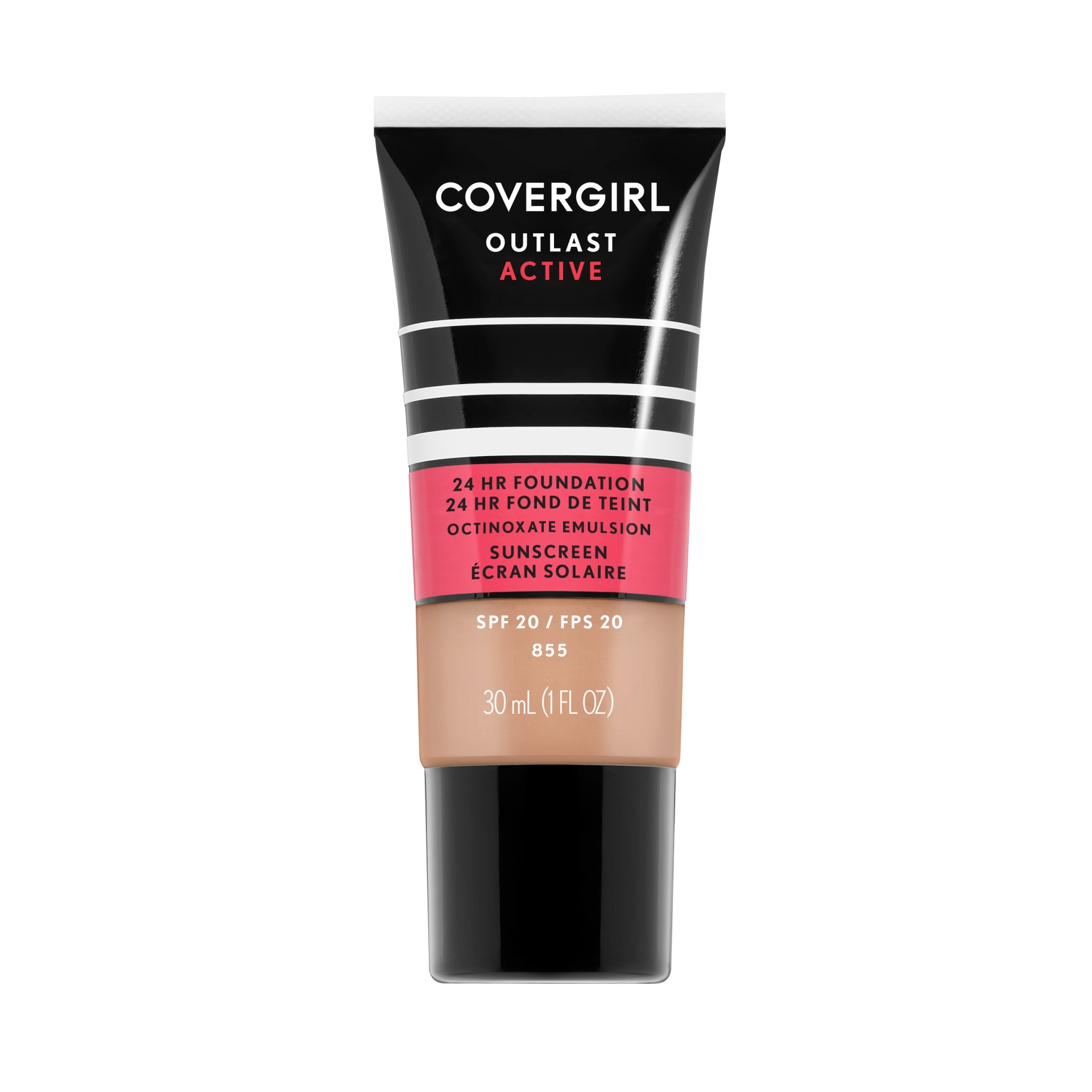 slide 1 of 3, Covergirl Outlast Active Foundation 855 Soft Honey, 1 fl oz