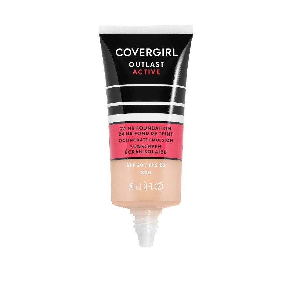 slide 2 of 3, Covergirl Outlast Active Foundation 800 Fair Ivory, 1 fl oz