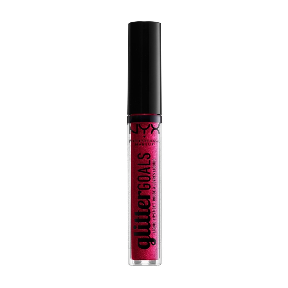 slide 2 of 4, NYX Professional Makeup Glitter Goals Liquid Lipstick Pink, 0.1 fl oz