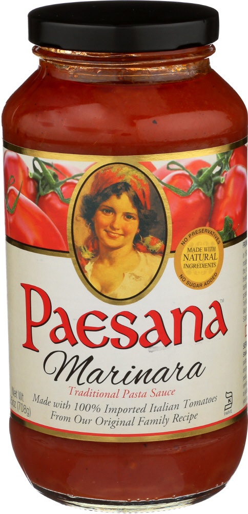 slide 1 of 1, Paesana Traditional Marinara Pasta Sauce, 25 oz