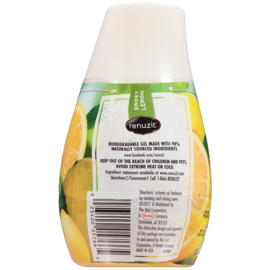 slide 4 of 4, Renuzit Sweet Lemon Freshener, 7 oz