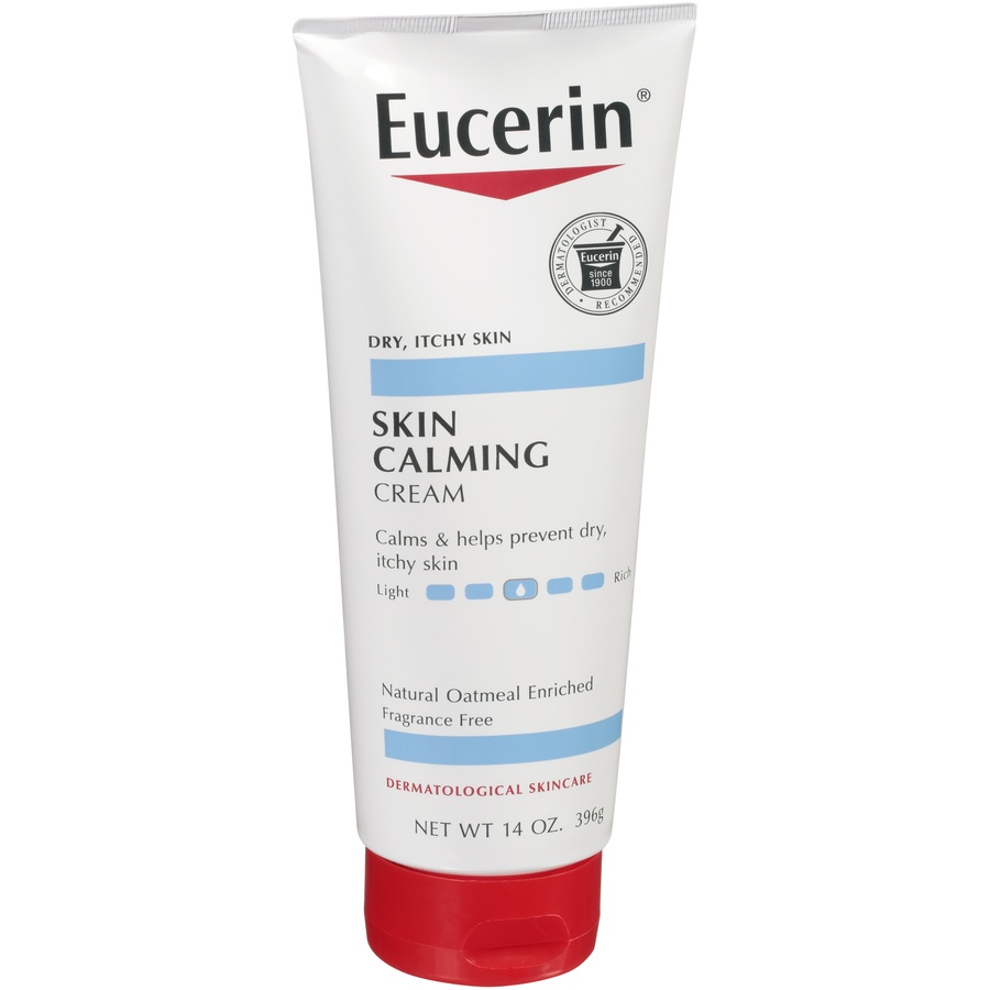 slide 2 of 7, Eucerin Skin Calming Daily Body Cream Unscented - 14oz, 14 oz