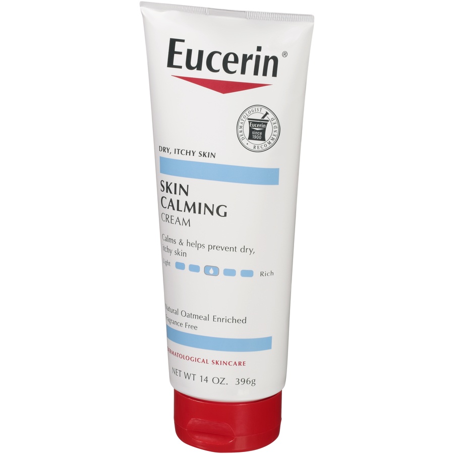 slide 3 of 7, Eucerin Skin Calming Daily Body Cream Unscented - 14oz, 14 oz