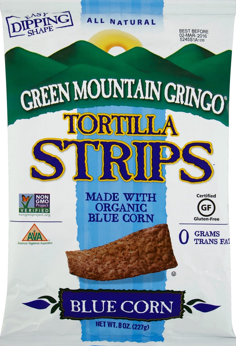 slide 1 of 6, Green Mountain Gringo Tortilla Strips 8 oz, 8 oz