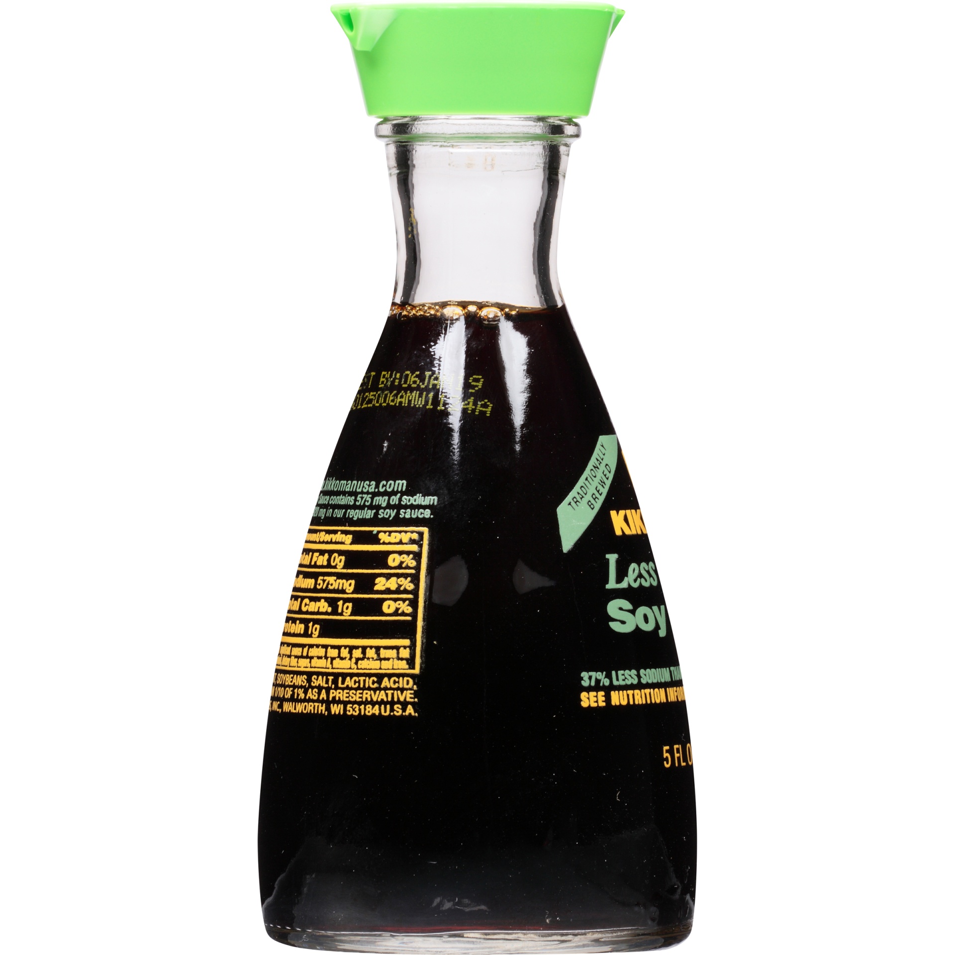 slide 2 of 6, Kikkoman Less Sodium Soy Sauce 5 fl oz, 5 fl oz