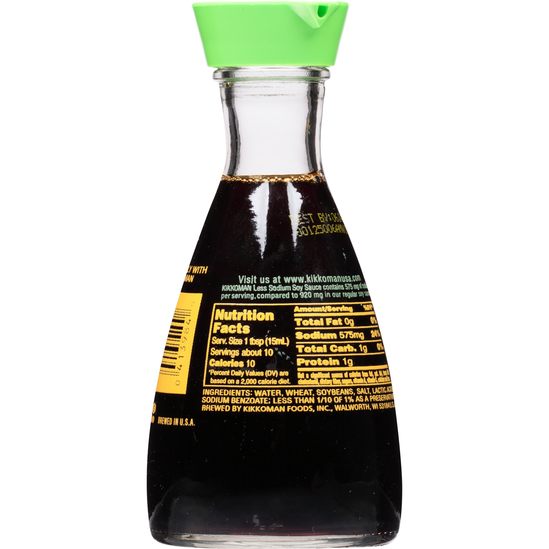 slide 4 of 6, Kikkoman Less Sodium Soy Sauce 5 fl oz, 5 fl oz