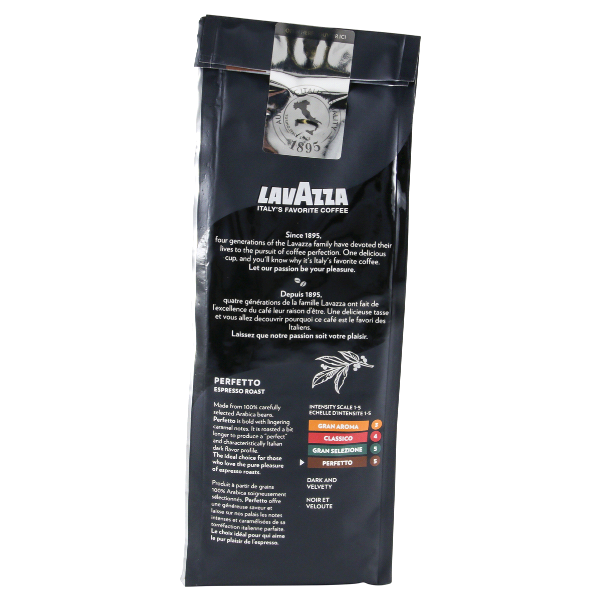 slide 3 of 4, Lavazza Perfetto Espresso Dark Roast Ground Coffee, 