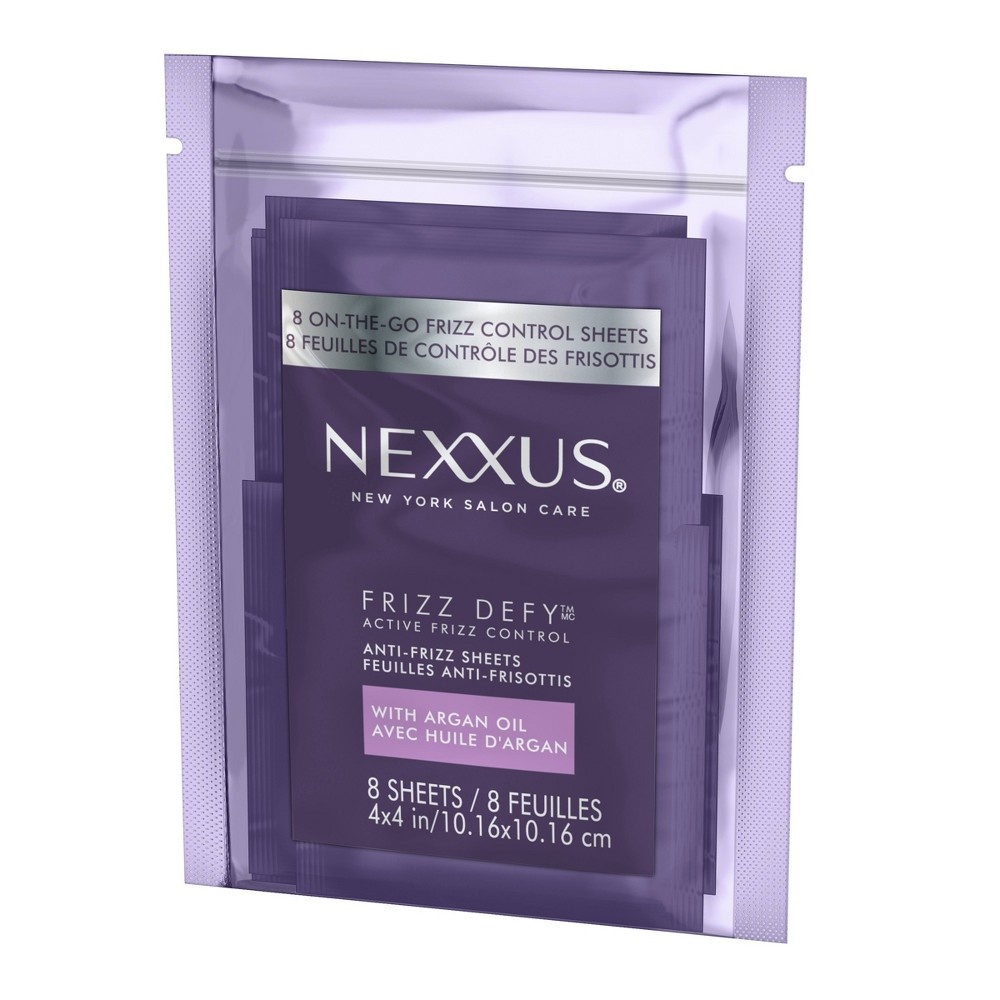 slide 4 of 4, Nexxus Frizz Defy Active Frizz Control Anti-Frizz Sheets, 8 ct