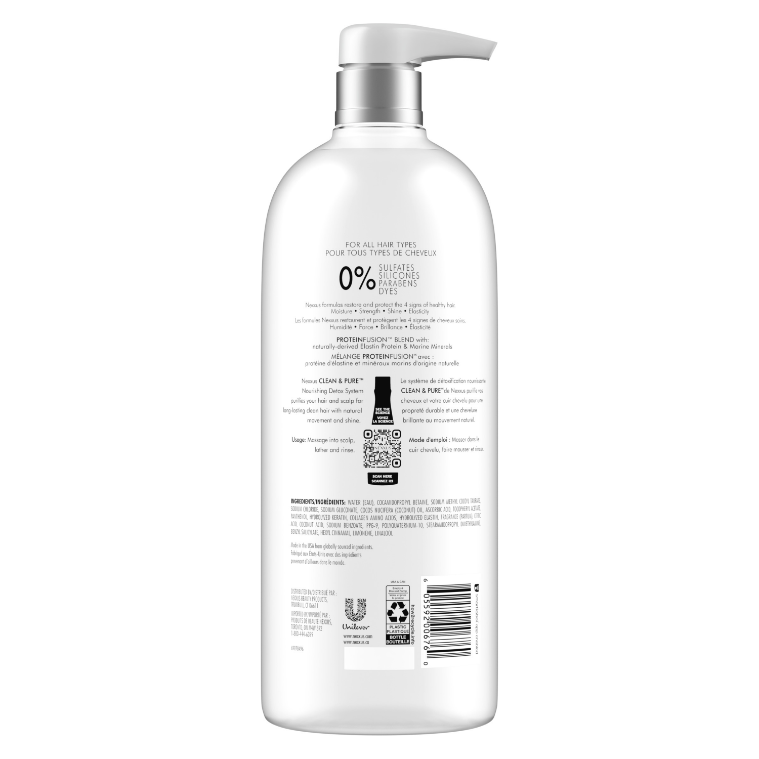 slide 7 of 8, Nexxus Clean and Pure Clarifying Shampoo, With ProteinFusion, 33.8 oz, 33.8 fl oz
