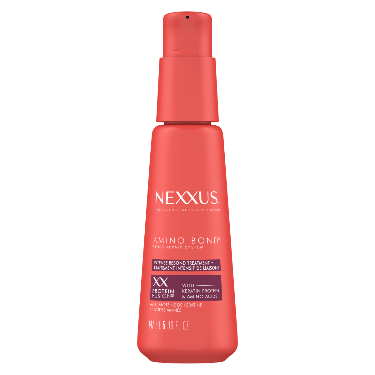 slide 5 of 8, Nexxus Intense Bonding Treatment Amino Bond for Stronger, More Damage-Resistant Hair, with Amino Acids & Keratin Protein, 5 oz, 5 fl oz