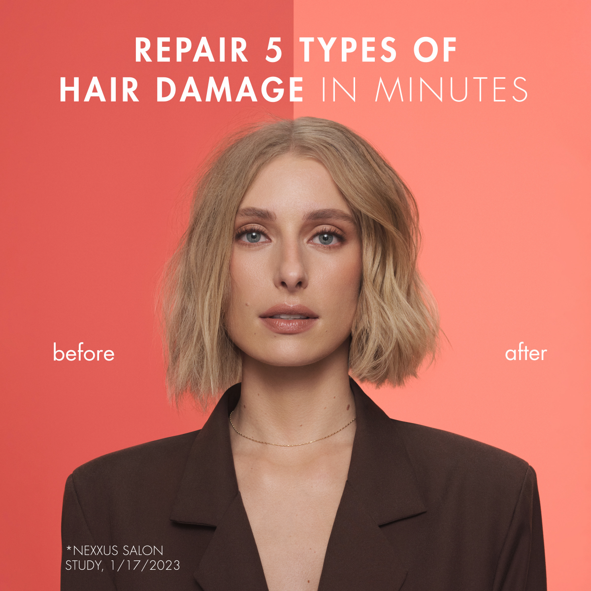 slide 3 of 8, Nexxus Intense Bonding Treatment Amino Bond for Stronger, More Damage-Resistant Hair, with Amino Acids & Keratin Protein, 5 oz, 5 fl oz