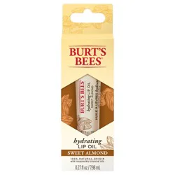 Burt's Bees 100% Natural Hydrating Lip Oil with Sweet Almond Oil, 1 Tube