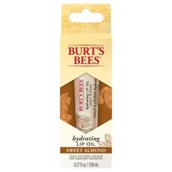 Burt's Bees 100% Natural Hydrating Lip Oil with Sweet Almond Oil, 1 Tube