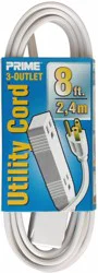 Prime Wire & Cable 3-Outlet Shop and Utility Extension Cord - SPT-2 16/3 - White