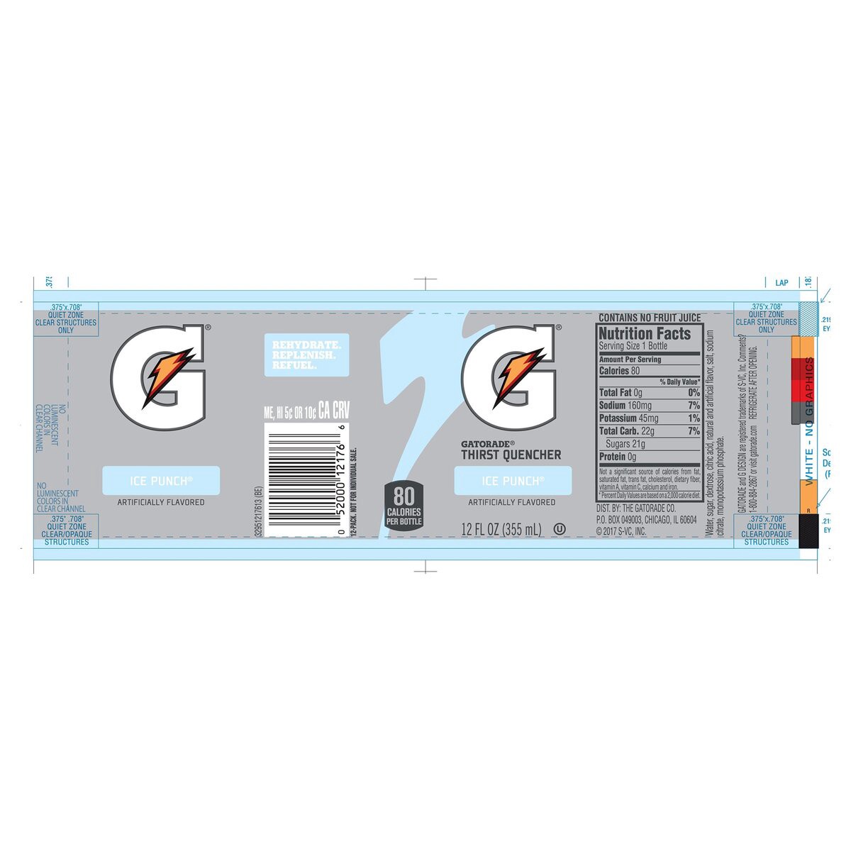 slide 5 of 7, Gatorade Thirst Quencher - 12 oz, 12 ct; 12 fl oz