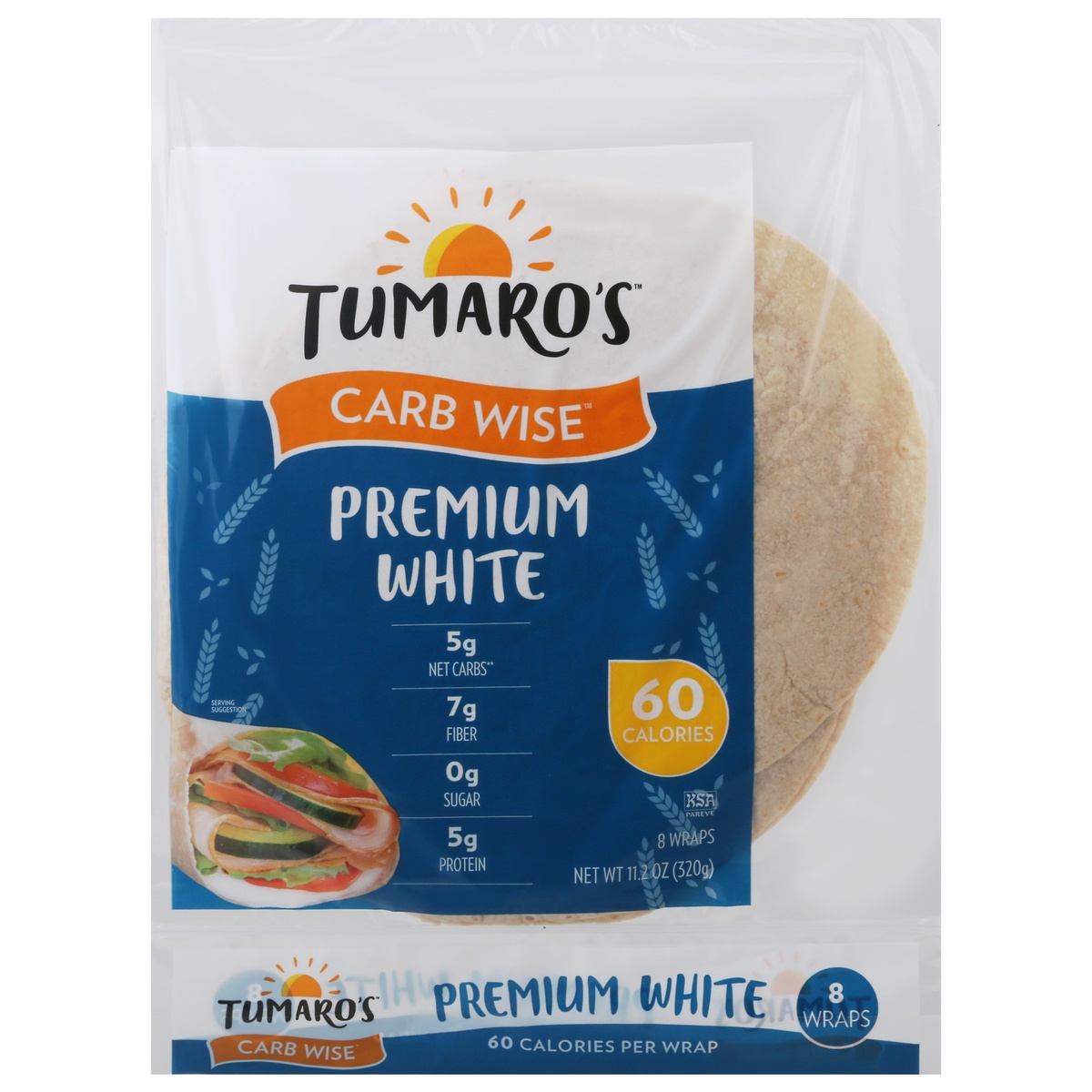 Tumaro's LowInCarbs Ancient Grain Wraps 8 ct; 11.2 oz Shipt
