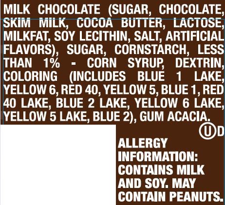 slide 3 of 3, M&M's, Milk Chocolate Candy Peg Bag, 2.83 Oz, 2.83 oz