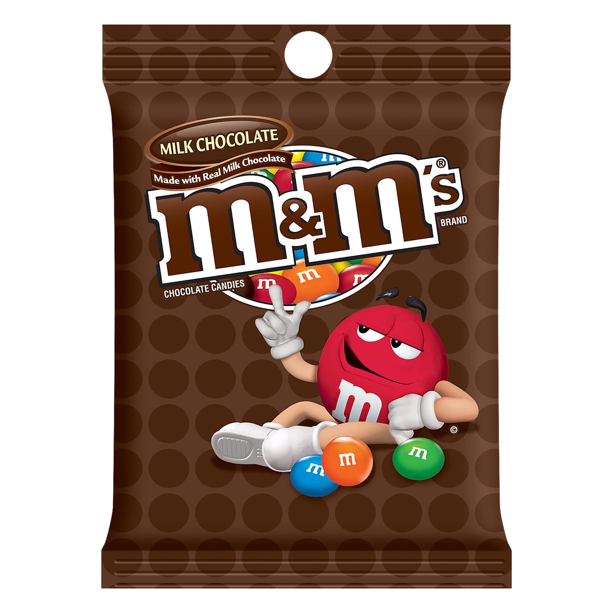 slide 1 of 1, M&M's Milk Chocolate Candies, 2.83 oz