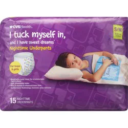 CVS Health Nighttime Underpants, S/M, 15 Ct
