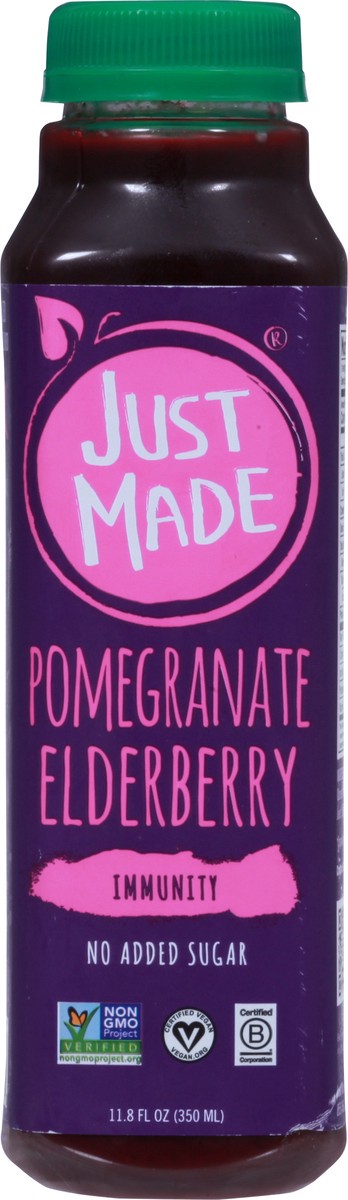slide 3 of 13, Just Made Immunity Pomegranate Elderberry Fruit & Vegetable Drinks - 11.8 fl oz, 11.8 fl oz